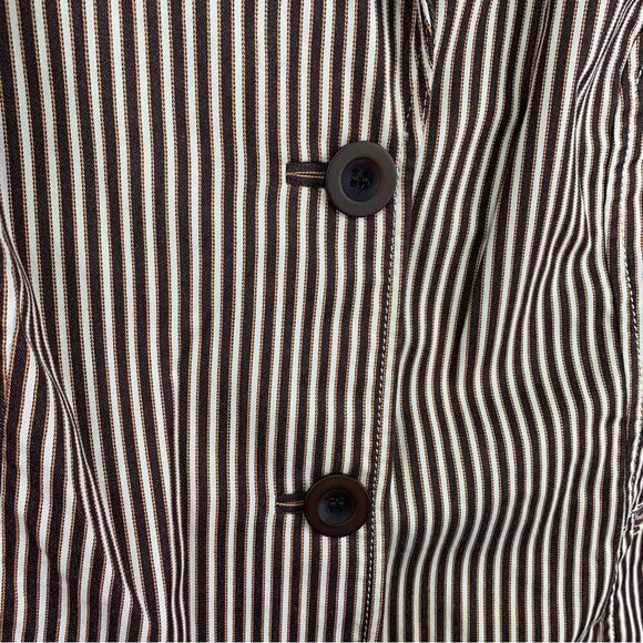 i.e. Brown Tan Pin Stripe Blazer - Picture 3 of 11